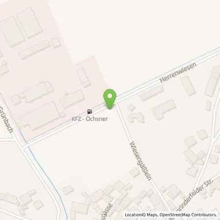 Standortübersicht der Tankstelle KFZ-Öchsner in 97950 Großrinderfeld, (Schönfeld)