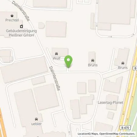 Standortübersicht der Tankstelle Auto Schmidt GmbH in 91301 Forchheim