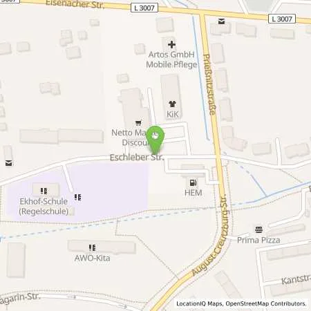 Standortübersicht der Tankstelle Freie tankstelle D+B in 99867 Gotha