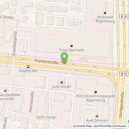 Standortübersicht der Tankstelle AVIA Tankstelle Semmler in 93059 Regensburg