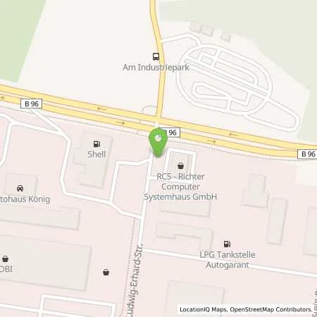 Standortübersicht der Tankstelle Busse Fahrzeug GmbH in 03238 Finsterwalde (Massen)