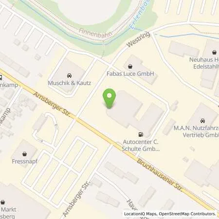 Standortübersicht der Tankstelle Autocenter C. Schulte GmbH in 59759 Arnsberg (Bruchhausen)