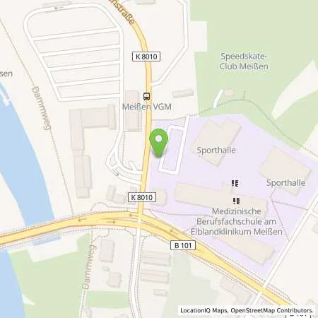 Standortübersicht der Tankstelle Schneider Mineralöl in 01662 Meißen