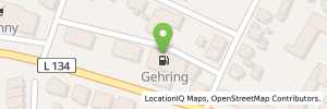 Position der Tankstelle K. + B. Gehring Tank-und Waschcenter OHG