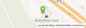 Position der Tankstelle Shell Buettelborn A67 Buettelborn Sued