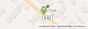 Position der Tankstelle West-Tank Essen Frintroper Str. 462