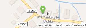 Position der Tankstelle FTF Tankstelle Mulda