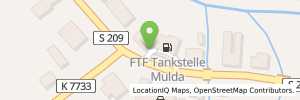 Position der Tankstelle FTF Tankstelle Mulda Position der Tankstelle FTF Tankstelle Mulda