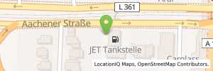 Position der Tankstelle JET KOELN AACHENER STR. 1095