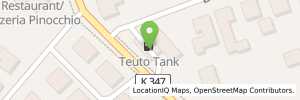 Position der Tankstelle Tankstelle Teuto Tank