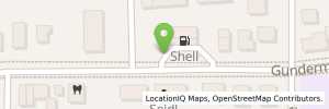 Position der Tankstelle Shell Muenchen Gundermannstr. 6