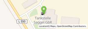 Position der Tankstelle Land & KFZ Technik Saggel GbR