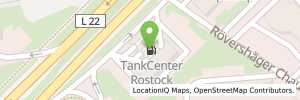 Position der Tankstelle TotalEnergies Rostock