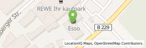 Position der Tankstelle Esso Tankstelle