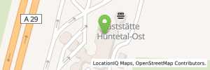 Position der Tankstelle Aral Tankstelle, BAT HUNTETAL OST