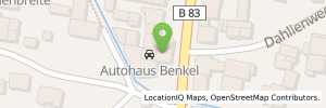 Position der Tankstelle Q1 Tankstelle