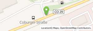 Position der Tankstelle Supermarkt-Tankstelle DOERFLES-ESBACH COBURGER STR. 2