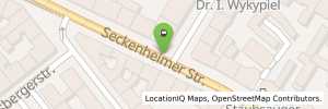 Position der Tankstelle Shell Mannheim Seckenheimer Str. 17