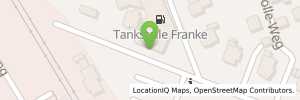 Position der Tankstelle Fa. Heinr.Franke. Inh.E.Franke