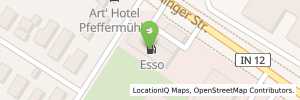 Position der Tankstelle Esso Tankstelle