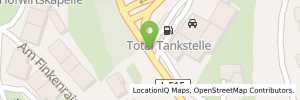 Position der Tankstelle OSTERBURKEN, MERCHINGER STR.