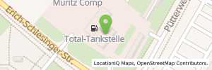 Position der Tankstelle TotalEnergies Rostock