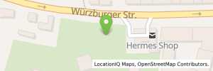 Position der Tankstelle JET FUERTH WUERZBURGER STR. 33