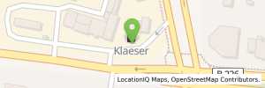 Position der Tankstelle Tankstelle Klaeser