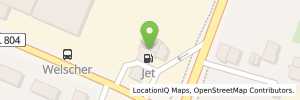 Position der Tankstelle JET BIELEFELD HERFORDER STR. 601