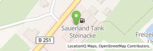 Position der Tankstelle Sauerland Tank