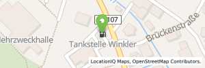 Position der Tankstelle Winkler-Massenbachhausen