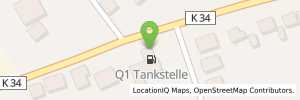 Position der Tankstelle Q1 Tankstelle