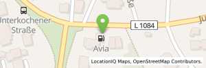 Position der Tankstelle AVIA Aalen