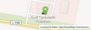 Position der Tankstelle Gulf Polleben