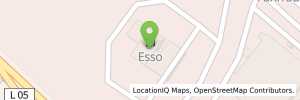 Position der Tankstelle Esso Tankstelle