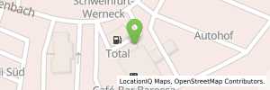 Position der Tankstelle TotalEnergies Autohof Werneck