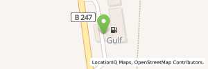 Position der Tankstelle Gulf Warza