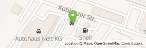 Position der Tankstelle Shell Mayen Koblenzer Str. 152-154