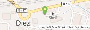 Position der Tankstelle Shell Diez Wilhelmstr. 58 A