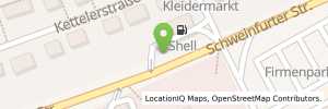 Position der Tankstelle Shell Bad Neustadt A.D.Saale Schweinfurter Str. 36