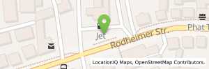 Position der Tankstelle JET GIESSEN RODHEIMER STR. 44-46