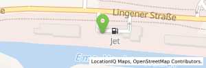 Position der Tankstelle JET NORDHORN LINGENER STR. 100