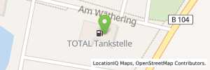 Position der Tankstelle TotalEnergies Strasburg
