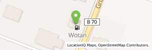 Position der Tankstelle Wotan Westoverledingen