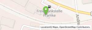 Position der Tankstelle Tankstelle Framke