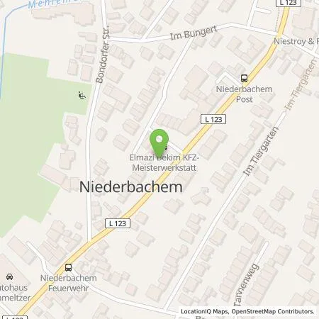 Standortübersicht der Tankstelle BFT-Tankstelle und Meisterwerkstatt Bekim Elmazi in 53343 Wachtberg-Niederbachem