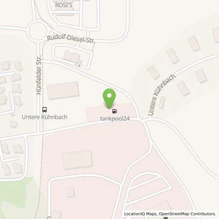 Standortübersicht der Tankstelle Raiffeisen Handels- und Vermittlungsgesellschaft mbH Eichenzell in 36251 Bad Hersfeld