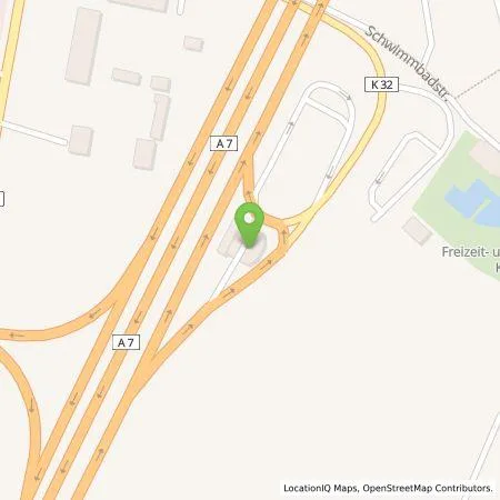 Standortübersicht der Tankstelle BFT in 36273 Kirchheim