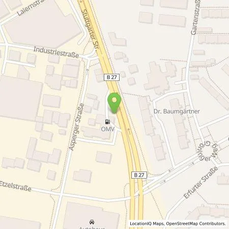 Standortübersicht der Tankstelle AVIA Tankstelle in 74321 Bietigheim-Bissingen
