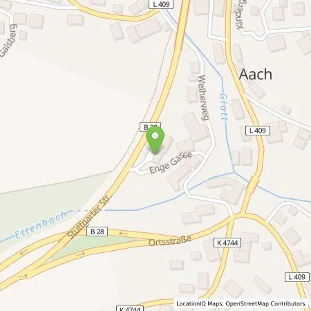 Standortübersicht der Tankstelle BoschCarService Teufel in 72280 Dornstetten -Aach